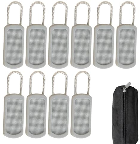 Tirette de fermeture éclair, tirettes de fermeture éclair,Tirettes à pour sac à dos | Kit de réparation Zip Fix, remplacement de amovible 10X pour robes de valise de