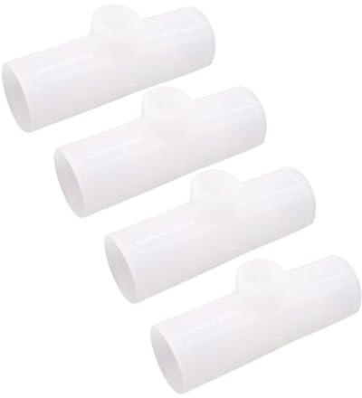 tee para Bebedero de Aves de Plástico Blanco, 12 Piezas