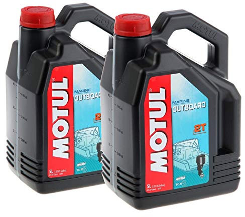 Lot de 2 MOTUL Outboard 2T 5L