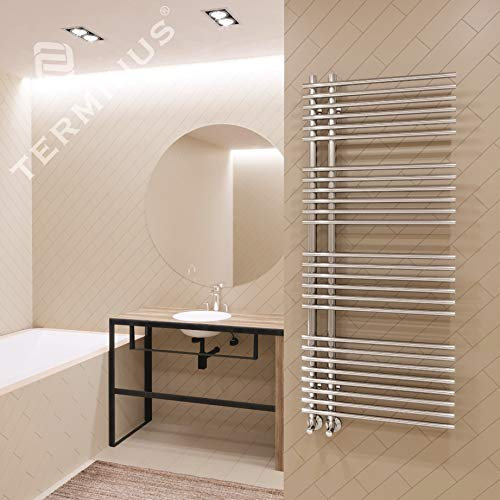 Badheizkörper Design Astra Edelstahl B/H 516 x 1100mm- Badwärmer Stäbe - 22 St Handtuchheizkörper Heizkörper