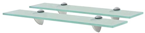 vidaXL Schweberegale 2 STK. Glas 50x20 cm 8 mm