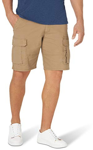 Wrangler Authentics Men's Classic Cargo Stretch Short, Petrified Oak, 40