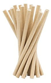 Virsus 500 Cannucce di carta 15/6 Biodegradabili compostabili colore Avana, Cannuccia Senza Tinte per Cocktails, Bibite Fredde e Calde Eco Friendly