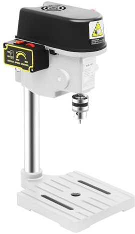 RibasuBB Mini Perceuse à Colonne 220V 340W 16000r/min Perceuse d'Etabli avec Contrôle de Vitesse Perceuse d'Etabli pour Bois, Panneau Plastique, Panneau Résine, Aluminium, Panneau Composite