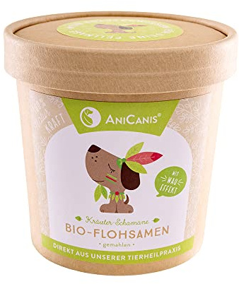 AniCanis Bio Flohsamenschalen für Hunde & Katzen - Magen & Darmflora - 200g | Psyllium, hohe Quellkraft, Durchfall & Verstopfung, reich an Schleimstoffen, glutenfrei, Einzelfuttermittel