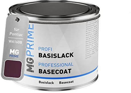 MG PRIME Peinture voiture pot en litre pour Pontiac WA160B Cyclamen Metallic base 0,5 litre 500ml