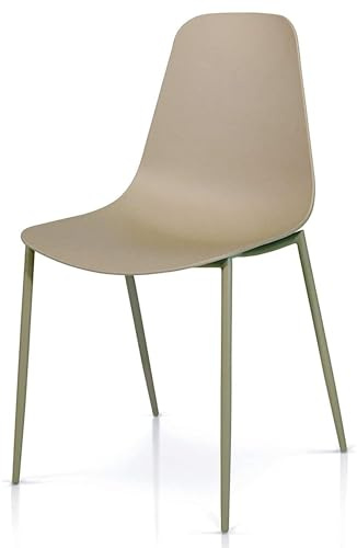 Mar.c.a. Design Sedia Stuhl, Polypropylen, Taupe, 52,5x48x88h