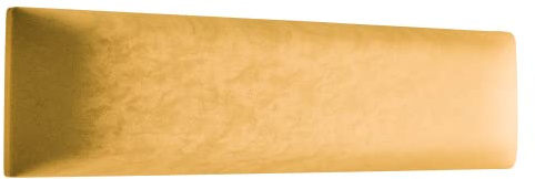Muralo Cojín de pared de tela, panel acolchado para dormitorio, salón, cama, cojín de pared, cojín lumbar, moderno y lujoso, panel acolchado (amarillo, 90 cm x 30 cm)