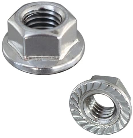 Sechskantmuttern mit Flansch DIN 6923 M10 V2A Edelstahl - 100 Stk.