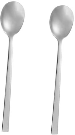 HEMOTON 2pièces Lot De Cuillères à Mélanger à Long Manche Cuillère à Thé Glacé à Café Acier Inoxydable Pour Boissons Et Desserts