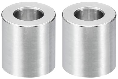 PATIKIL 2pcs M8 Separadores de Acero Inoxidable, Espaciadores Redondos de Metal Espaciadores Metálicos de Acero Inoxidable para M8 Tornillo Pernos, 20x8.2x16mm (L*ID*OD)