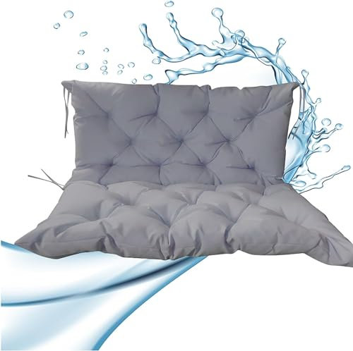 WENNEWU Wasserdichtes Bankkissen, Liegekissen Mit SchnüRbäNdern, Schaukelbank-Sitzkissen Aus Korbgeflecht, Sonnenschutzmittel Wasserdicht, FüR Outdoor, Garten, Terrasse,14,100 * 100 * 10cm