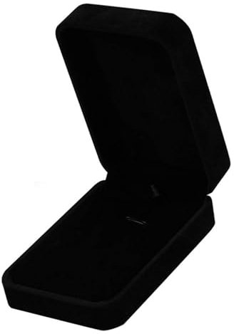 Schmuck Geschenkbox Schmuckbox Schmuckschatulle Schmuckkasten Klein Samt Schmuckschachtel Schmuck Jewelry Box Schwarz für Halskette