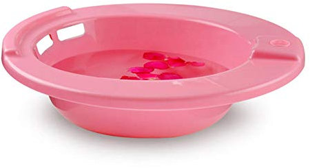 KHYTEBV Sitzbäder in medizinischer Qualität, tragbares Bidet für Standardtoiletten, Wochenbett für Schwangere Frauen, 38 x 36 x 11 cm, Pink