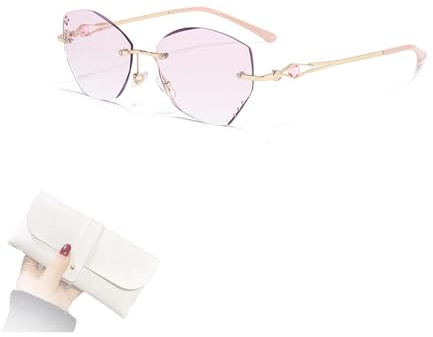 Generisch Lesebrille Blaulicht Brille Lesebrillen Computer-Lesebrille Federscharniere Kratzfest Rosa Damen(2.5)