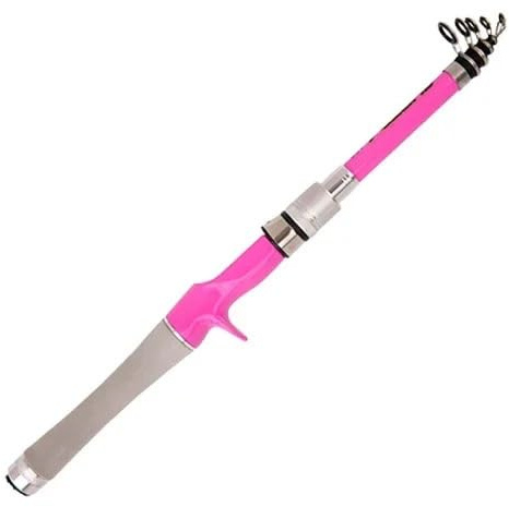 SQIANKUN Stipprute Kurze Teleskop-Angelrute for Kunstköderangeln, Rosa, 1,5 m, 1,8 m, 2,1 m, 2,4 m, tragbare Spinn-/Casting-Jig-Ruten, Reise-Kohlefaser Angel Rute(Casting Rod,2.4m)