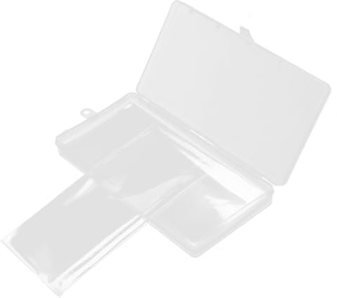 LAPYAPPE Banknotenhüllen Mit 100 Stück Tragbarem Aufbewahrungsbox Verschleißfestes Abs Pvc Material Durchsichtige Schutztaschen Für Gedenkbanknoten Sammler Zubehör