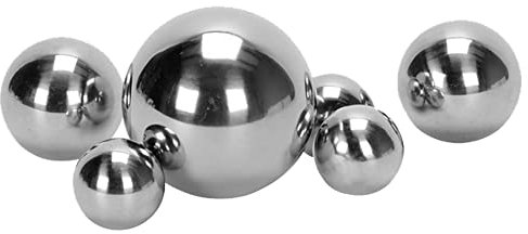 Storm's Gartenzaubereien Dekokugel - Silberne Schwimmkugeln - Teichkugel für Teich Miniteich 6er Set aus Edelstahl für die Gartendeko