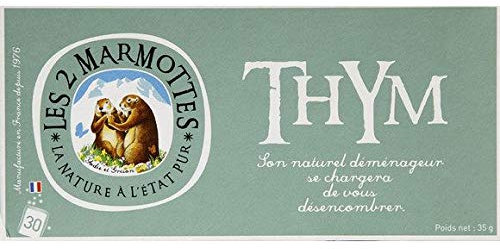 Les 2 Marmottes - Tisane Au Thym, Coeur De Plantes - 48G - Prix Unitaire - Livraison Gratuit En France Métropolitaine Sous 3 Jours Ouverts