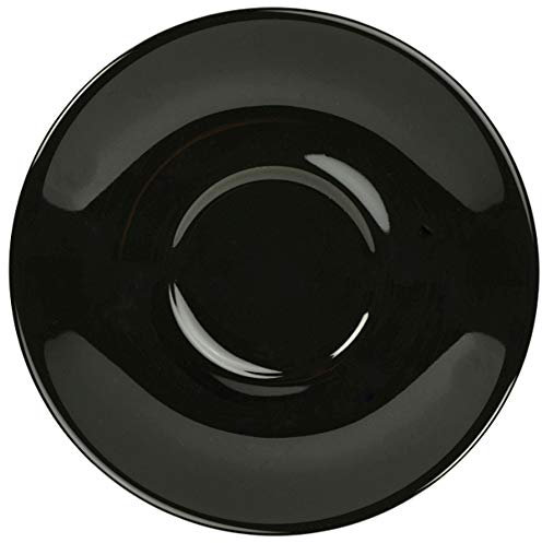 Genware Royal Saucer Black 5inch / 13.5cm - Saucers, Tea & Coffee Accessories, Crockery, Tableware