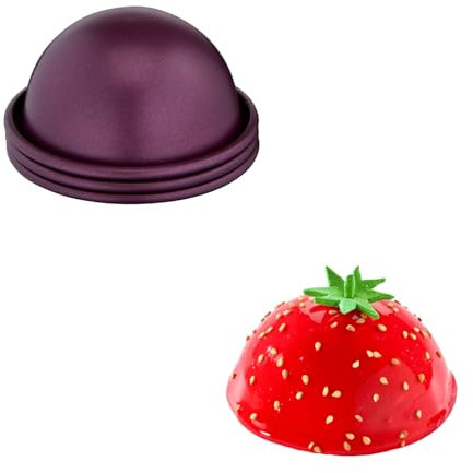 Tefal J30693, Creabake - Set 3 Stampi Mezzaluna Creabake, Stampi per pasticceria, 7,5 cm, rivestimento antiaderente, sistema impilabile, ricette creative dolci e salate, cottura facile