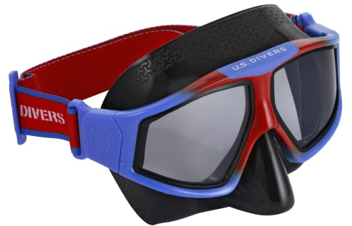 US.Divers Set Avila | Máscara de Buceo para Adultos con Visión Panorámica de 180°, Protección UV, Lentes Antiempaño Antifugas, Senderismo Acuático, Snorkel, Hombres y Mujeres, Máscara de Silicona