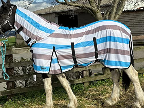 Equipride Premium Quality Horse Fly Rug Fly Sheet with Neck & Mask 3'0 to 7'3 (5'6)