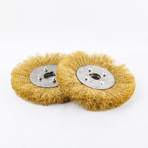 1 Stück 0,13 Mm Flache 3 - 10 Messing-Drahtbürste Für Schleifbock Polierscheibe Schleifwerkzeug Metall Entrostung Holz Entgratung,100 Mm X 16 Mm 1 ST
