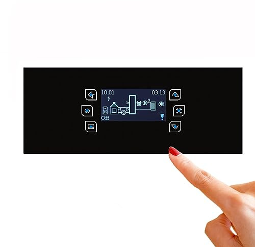 ENVIRON - Clima600 Touch regolatore del circuito di riscaldamento con modulo WiFi e set di sonde | Controllo miscelatore pavimento riscaldamento regolatore per gruppo pompa di riscaldamento
