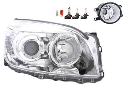 Johns, Scheinwerfer Halogen Frontscheinwerfer passend für Toyota Rav4 XA3 05-08 HHB3 RE + Nebelscheinwerfer + Leuchtmittel