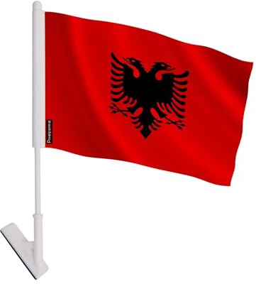 Pixelforma Bandiera adesiva dell'Albania 5 pezzi