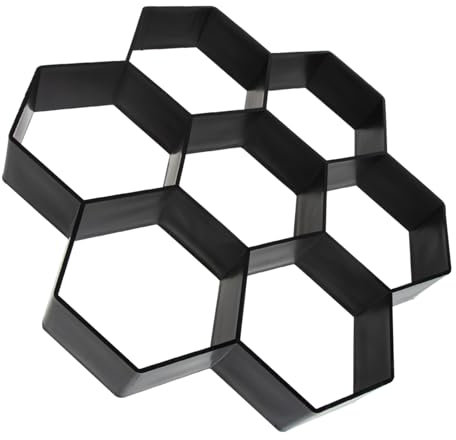 OFFSCH Pflasterform Beton Wegmacher Trittsteinform Bodenform Zementformen Für Beton Fertigbeton Gartensteine Gartenweg Diy