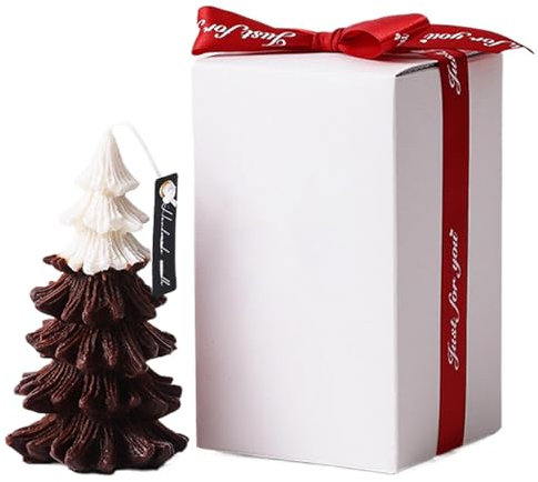 Weihnachtsbaumkerzen, Weihnachtsdeko Kerze, Feiertagstischkerzen, Weihnachtskerzendekoration, Weihnachtsbaumkerzendekoration, 4,92 x 2,95 x 2,95 Zoll, festliche Kerze für No