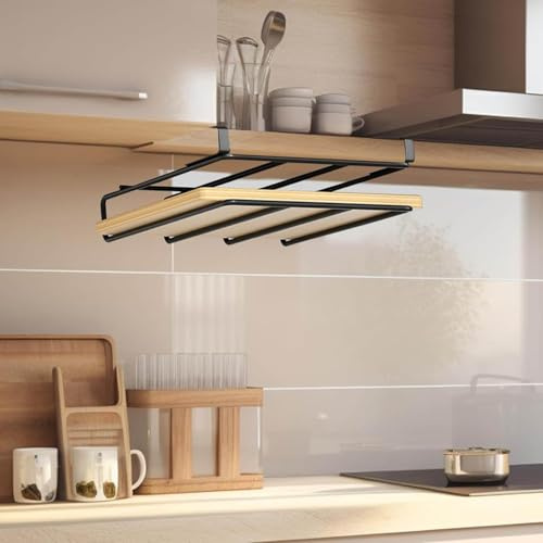 Zerodis Support de Planche à Découper Suspendu, Support Suspendu Sous Armoire, Organisateur de Cuisine Multi-usage pour Planches à Découper, Organisateur Sous Armoire, Support de Planche