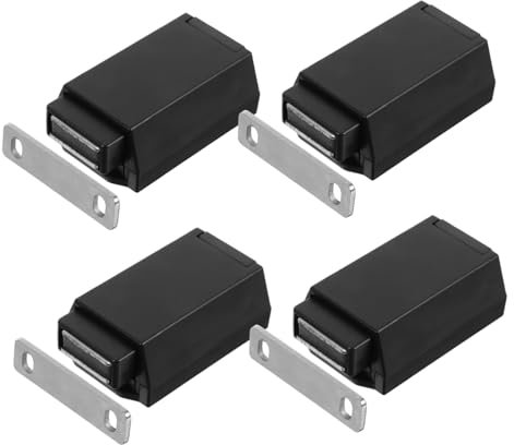 KICHOUSE 4pcs Magnetic Push to Open Latch for Drawers Cabinet Doors Heavy Duty Door Bouncer for Wardrobe Sheds