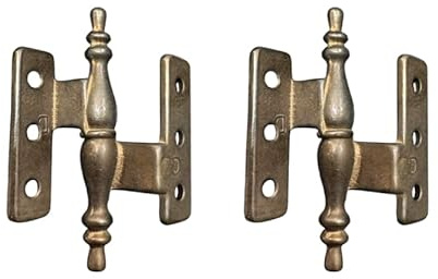 SET CERNIERE ALI ZANCATE IN BRONZO | MOBILI ANTICHI - D/ 65X55MM CP20 (2, BRONZO)