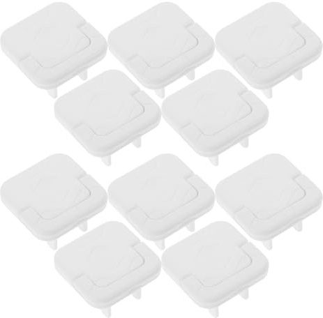 DIYEAH 40 Pezzi Copripresa Bianco a di con Linguetta di Trazione Copripresa Elettrica Protettiva a 3 Poli per Sicurezza Protezione per Prese Elettriche in Casa e Cameretta