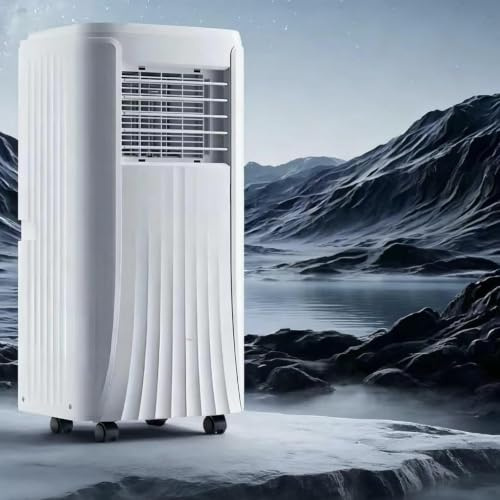 DDZJTPP Aire Acondicionado Sin Unidad Exterior Silencioso 2 Velocidades De Viento AC Portatil Temporización 24 Horas con Ruedas Universales De 360° Y Control Remoto para Dormitorio, Oficina 1P