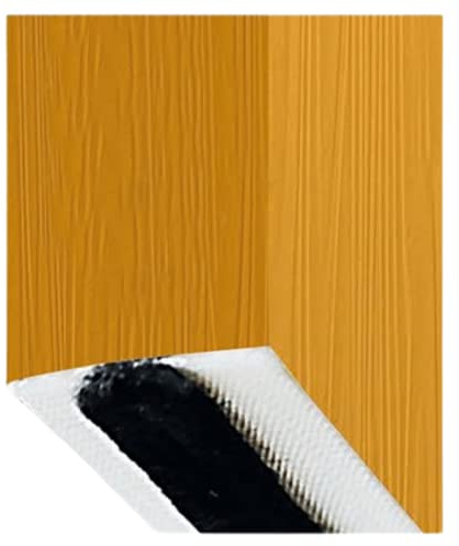 EL ALMACEN DEL PROFESIONAL Cinta Aislante con Adhesivo Doble Cara tipo Burlete Oculto con Flecos de Alta Resistencia 110cm, Negro, Aislante Total