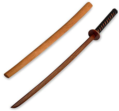 Children Wooden Roped Forms & Kata Bokken With Scabbard - Red Oak