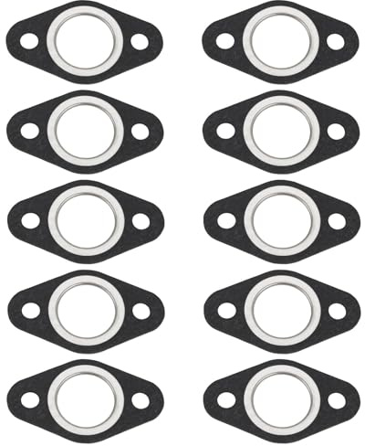 OTOTEC 10Pcs Exhaust Manifold Gasket 25mm ID Muffler Noise Reduction Seal Gasket Compatible with 50cc 2-Stroke Scooters Motorcycles Compatible with MBK Booster