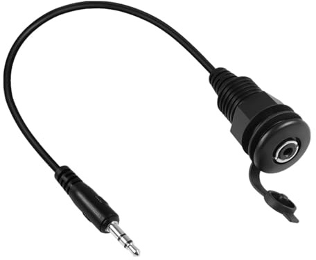 NVOQILIN Cavo impermeabile fisso filettato da 3,5 mm 1/8 maschio a femmina adattatore stereo da 3,5 mm maschio femmina connettori impermeabili antipolvere