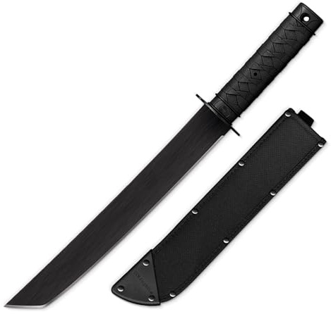 Cold Steel 97TKJZ Tactical Tanto Waterprof Machete Clampack with Cor-Ex Sheath, Black