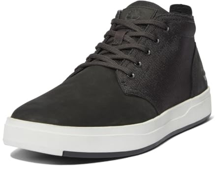Timberland Homme Davis Square Hiker Chaussure de randonnée, Noir (Black Nubuck), 41 EU