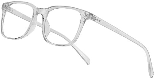 Occffy Lunettes Anti Lumière Bleue à Verres Transparents Lunette Anti Fatigue oculaire pour Homme Femme Filtre PC, Jeux vidéo, Tablette, Gaming Oc092