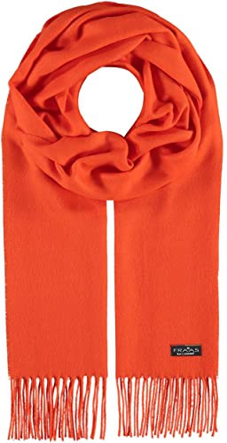 FRAAS Cashmink Schal 35 x 200 cm - Weicher als Kaschmir - Made in Germany - Schal einfarbig für Damen und Herren - Perfekt für Herbst und Winter Cyber Orange