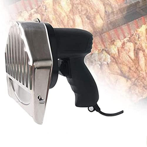 XYEJL Couteau à Kebab électrique Professionnel avec Largeur De Coupe Réglable,Couteau électrique Couper Les Kebab Viande,Trancheuse à Bœuf Barbecue en Plein Air,Corded