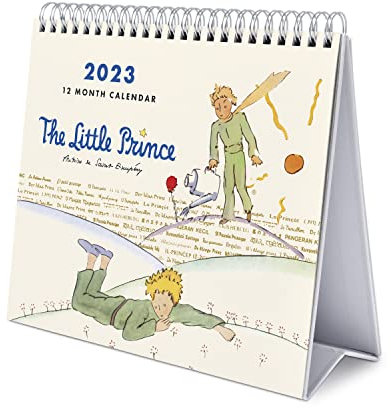 Grupo Erik 2023 Der Kleine Prinz Kalender, Tischkalender, Zum Aufstellen, FSC Zertifiziert Offizielle Lizenz, Klein