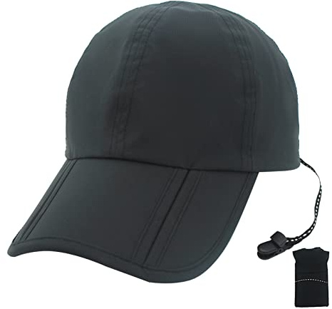 Huakunda Baseball Cap für Herren Outdoor Kappe Verstellbar Baseballkappe Mütze Faltbarer Wasserdichter Sonnenhut