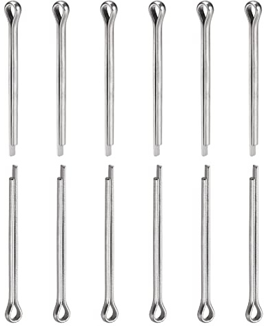 DTGN 30 Paquete Chaveta Clip Pasadores 3mm x 40mm (D*L) Plateado | Horquilla Sujetadores, 304 Inoxidable Acero, Bueno para Maquinaria